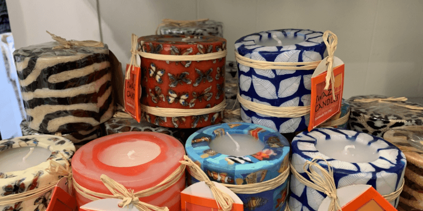 Fair trade kaarsen Afrika