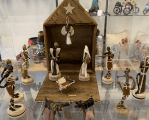 Fair trade kerststal Zimbabwe