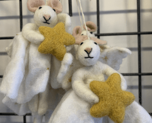 Vilten muis Sjaal met Verhaal