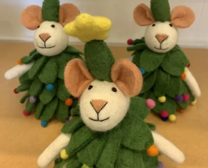 Sjaal met verhaal kerstmuis