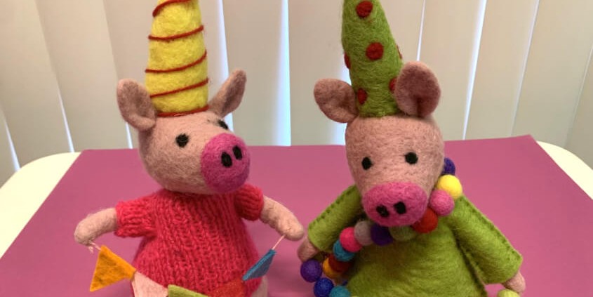 Feestvarkens Sjaal met verhaal